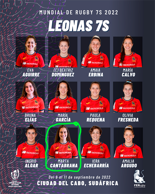 Marta Cantabrana al Mundial de Rugby 7